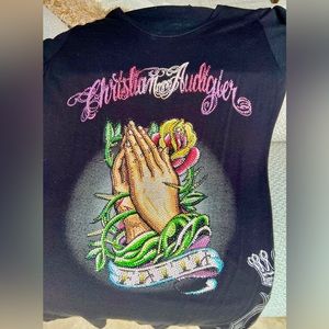 Christian Audigier Ed Hary ✝️ Vintage Top T Shirt